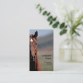 Paardenkop visitekaartje (Staand voorkant)