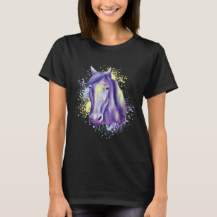 Paardenkop voor paardenrennen t-shirt