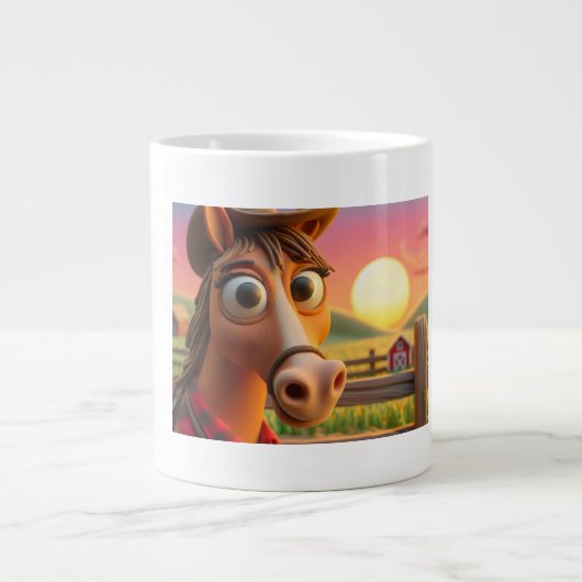paardenkopje grote koffiekop (Voorkant)