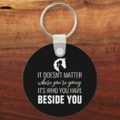 Paardenkopje paardenpaardje zwart sleutelhanger (Voorkant)