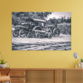 Paardenkracht in harmonie canvas afdruk (Insitu (Woonkamer))