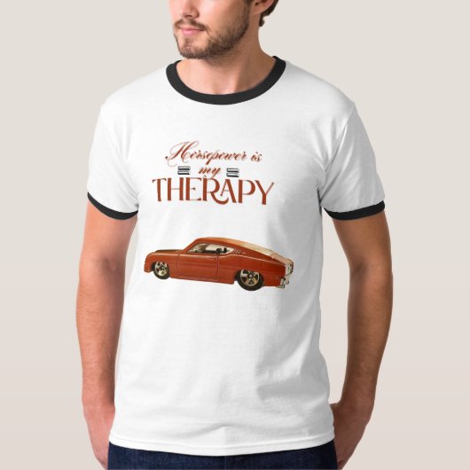 Paardenkracht is mijn therapie T-shirt - grappige  (Voorkant)