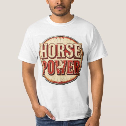 paardenkracht t-shirt (Voorkant)