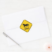 Paardenkruising Ronde Sticker (Envelop)