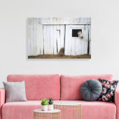 Paardenkruk uit het raam canvas afdruk (Insitu (Woonkamer))