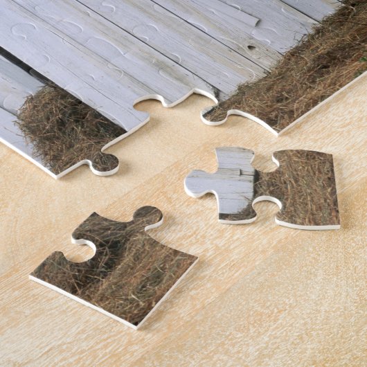 Paardenkruk uit het raam legpuzzel (Zijkant)