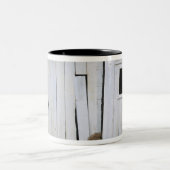 Paardenkruk uit het raam tweekleurige koffiemok (Center)