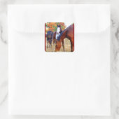 Paardenkrukken Vierkante Sticker (Tas)