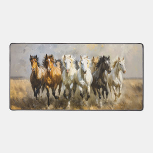 Paardenkudde Galloping Mustang Schilderij Bureaumat