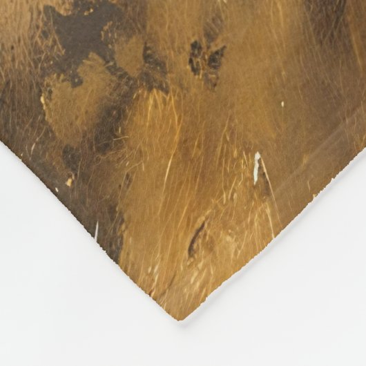 Paardenkudde Galloping Mustang Schilderij Fleece Deken (Hoek)