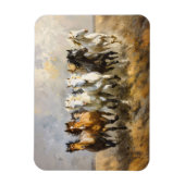 Paardenkudde Galloping Mustang Schilderij Flexibel Magneet (Verticaal)