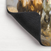 Paardenkudde Galloping Mustang Schilderij Muismat (Hoek)