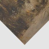 Paardenkudde in het bos Schilderij Decoupage Tissuepapier (Detail)