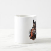 Paardenkunst. Pas me aan. Koffiemok (Center)