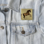  Paardenkunst: Whistlejacket Vierkante Button 5,1 Cm (In situ)