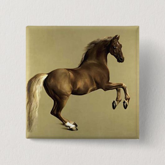  Paardenkunst: Whistlejacket Vierkante Button 5,1 Cm (Voorkant)