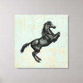  paardenkunstwerk Antiek paardenwerk Canvas Afdruk (Voorkant)