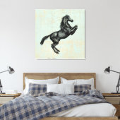  paardenkunstwerk Antiek paardenwerk Canvas Afdruk (Insitu (Slaapkamer))