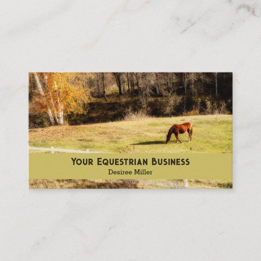 Paardenland - herfst visitekaartje (Voorkant)