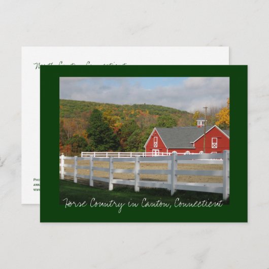 Paardenland in het kanton briefkaart (Voorkant / Achterkant)