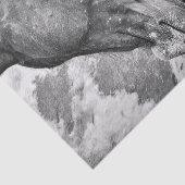 Paardenland Roestzwart en witontkoppeling Tissuepapier (Detail)