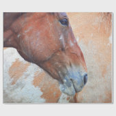 Paardenland Rustic Brown Westerne ontkoppeling Cadeaupapier (Vlak)