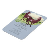 Paardenland Western Rustic Wedding Magneet (Linkerzijde)