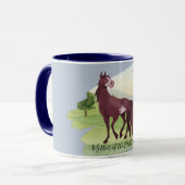 Paardenland Western Rustic Wedding Mok (Voorkant links)