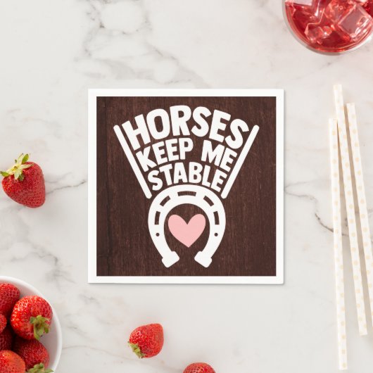 Paardenland Westerse Boerderij Hoefijzer Servet (Insitu)