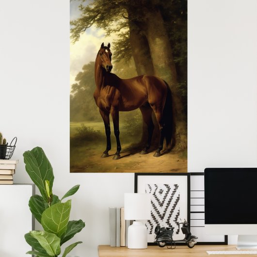  Paardenlandschap Digitale kunst Poster (Thuiskantoor)