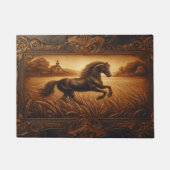 Paardenlederen deurmat (Voorkant)