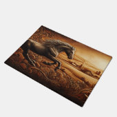 Paardenlederen deurmat (Schuin)