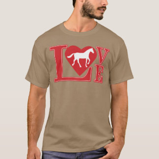 Paardenliefde Hart Illustratie jongen T-shirt