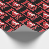 Paardenliefde, ik hou van paarden cadeaupapier (Hoek)