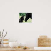 Paardenliefde moeder en baby poster (Keuken)