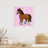 Paardenliefde Poster (Keuken)