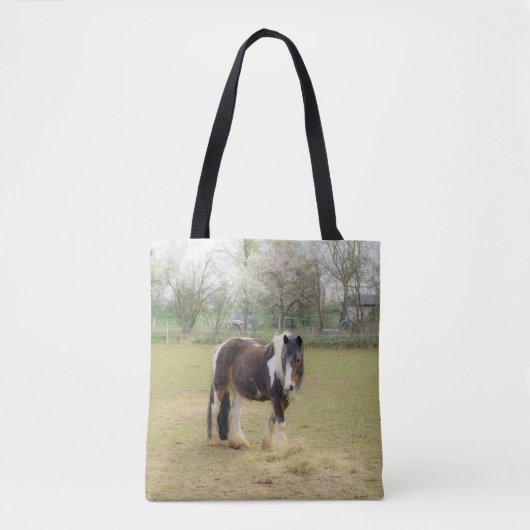 Paardenliefde - schattige tinteling tote bag (Voorkant)
