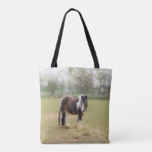 Paardenliefde - schattige tinteling tote bag (Achterkant)