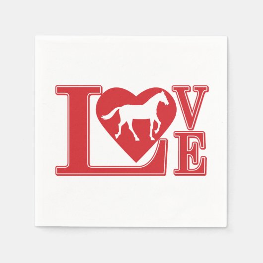 Paardenliefde Servet (Voorkant)