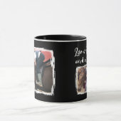 Paardenliefhebber 2 foto wit zwart mok (Midden)