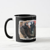 Paardenliefhebber 2 foto wit zwart mok (Links)