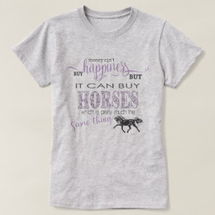 PAARDENLIEFHEBBER 2   Geld kan geen geluk kopen T-shirt