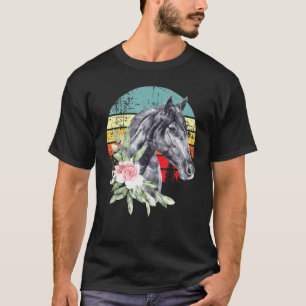 Paardenliefhebber Aardedag elke dag vintage retro T-shirt