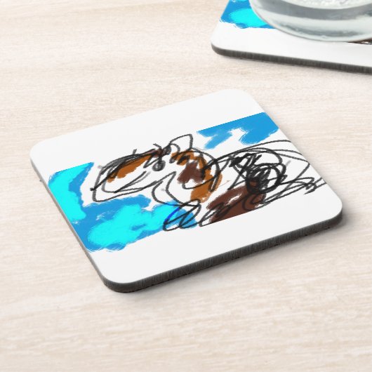 Paardenliefhebber Bier Onderzetter (Linkerzijde)