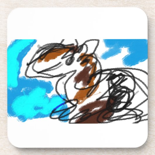 Paardenliefhebber Bier Onderzetter (Voorkant)