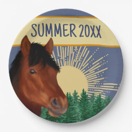 Paardenliefhebber Brown Horse Papieren Bordje