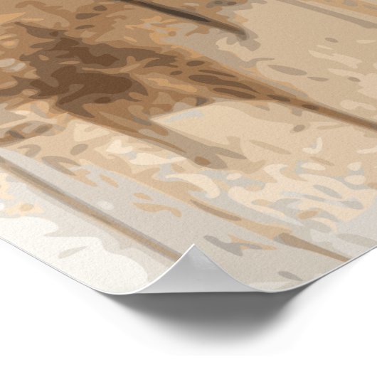 Paardenliefhebber Cowboy Western Art Poster (Hoek)