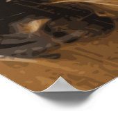 Paardenliefhebber Cowgirl Art Poster (Hoek)