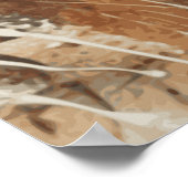 Paardenliefhebber Cowgirl Art Poster (Hoek)