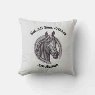Paardenliefhebber  Dierenschets Beste Vriend Kussen